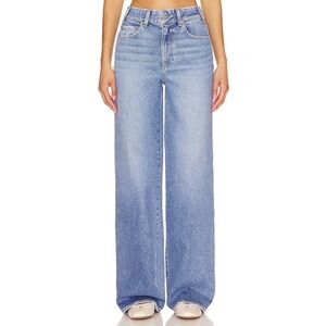Paige Women Sasha Wide-Leg Jeans Khristen Distressed Size 30 High Rise Trouser